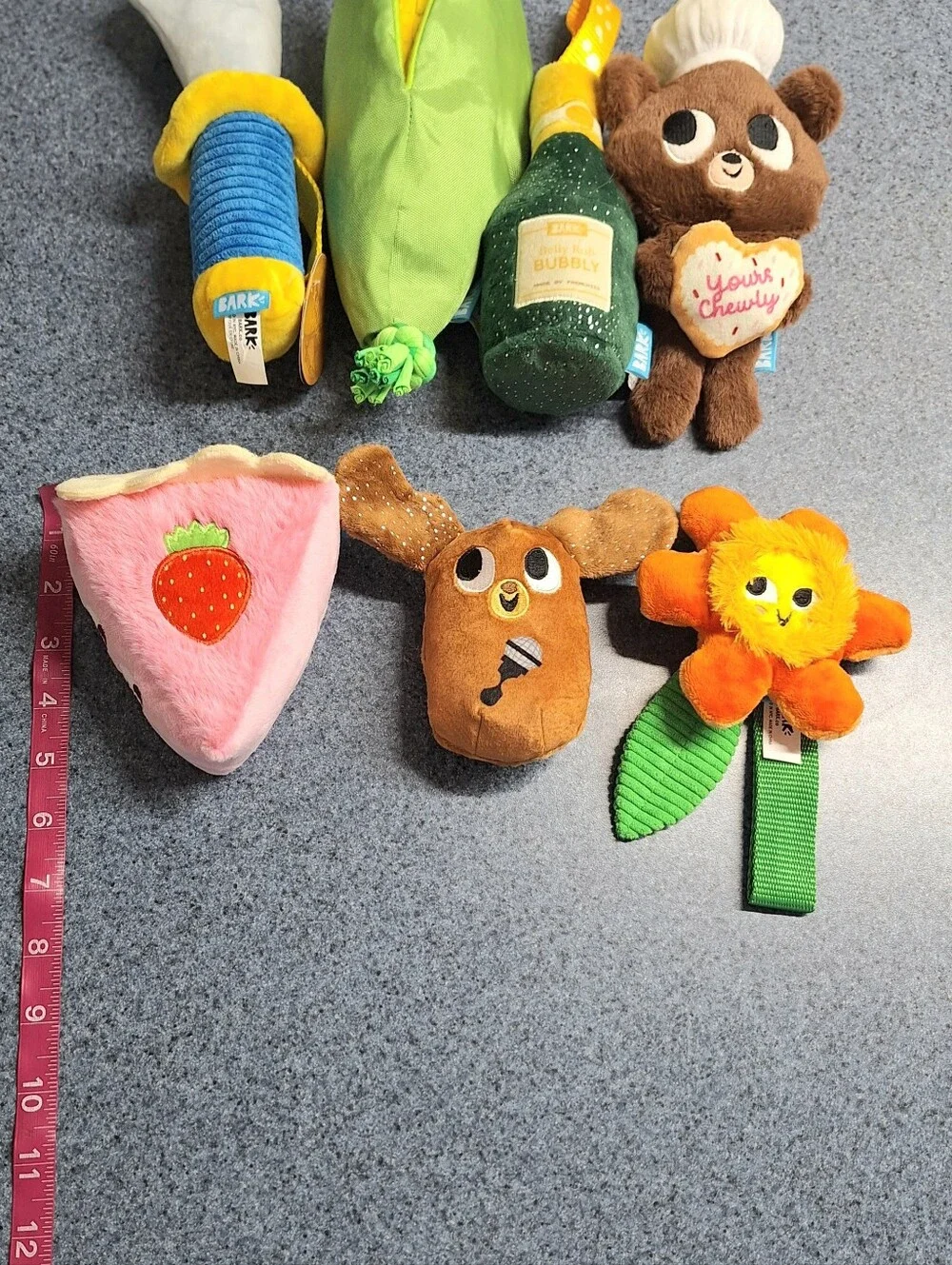 Chewy Bark Plush Assorted Squeaky & Some Crinkly Dog Toys, 20-50lbs, NWOT